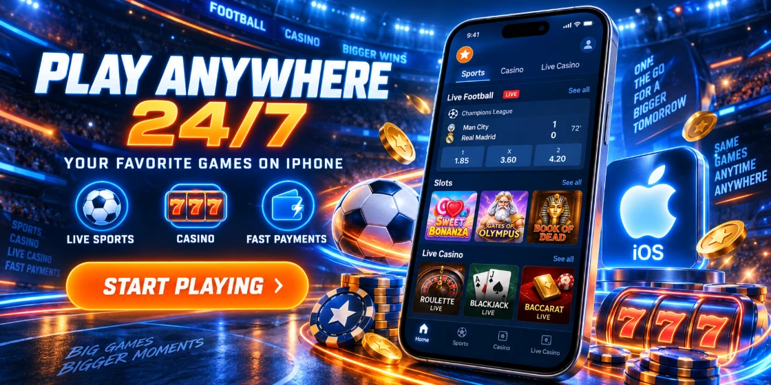 Aplikacja iPhone Mostbet Casino: przeglądarka, konto i kasjer